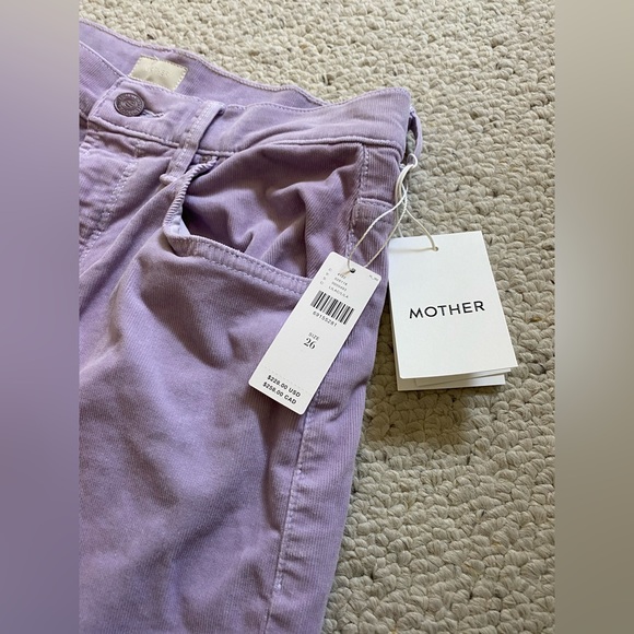 Brand new MOTHER The Tunnel Vision Sneak High-Rise Straight Corduroy Jeans (NWT) - Picture 5 of 16